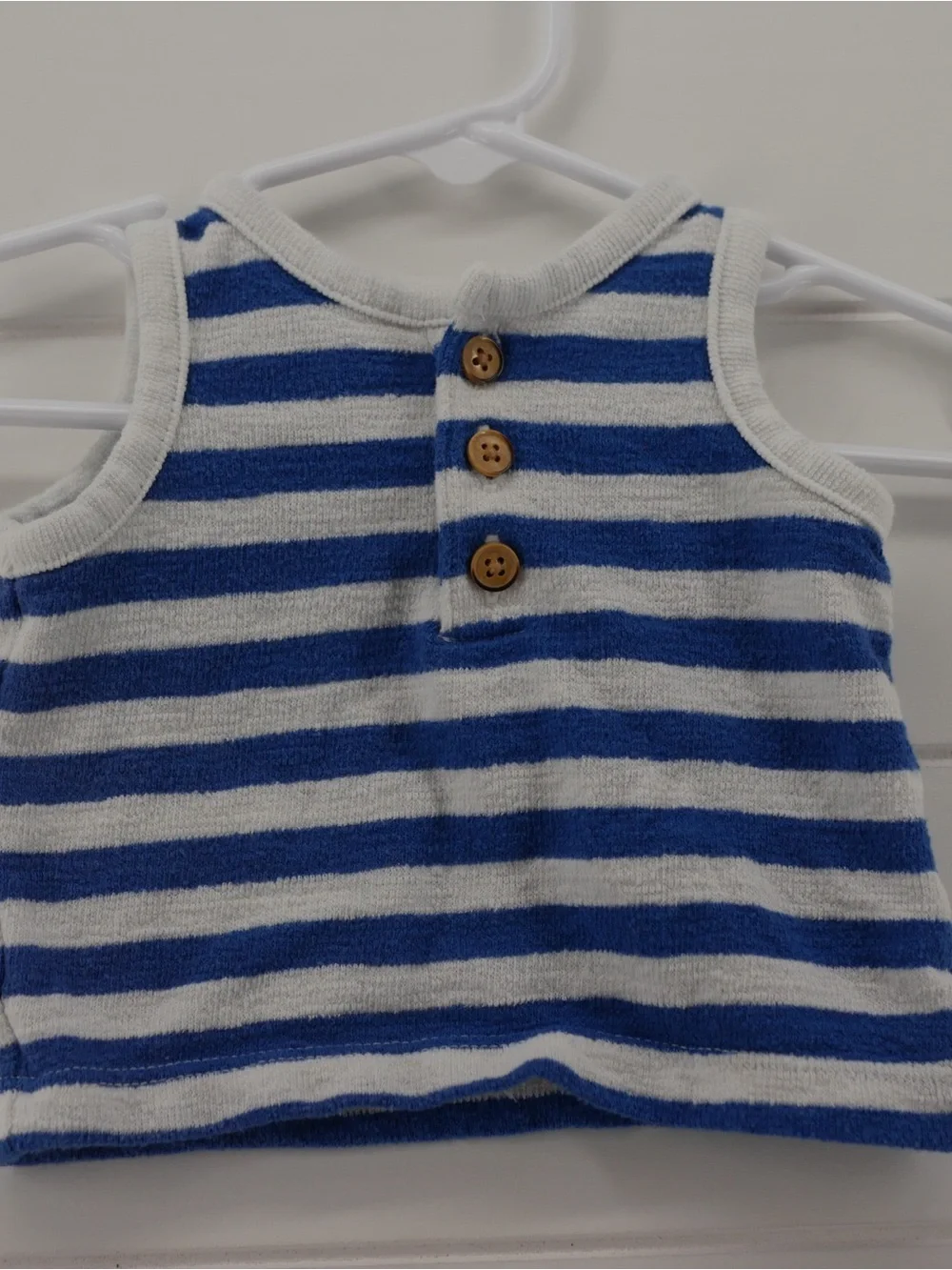 Cat & Jack Blue and White Striped Tank and Shorts Set Newborn boy outfit